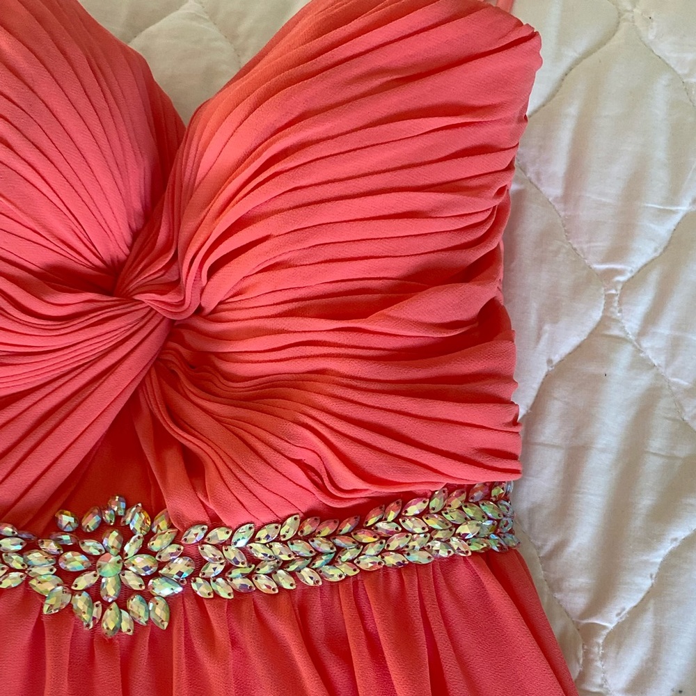 Strapless Pink Mini Dress